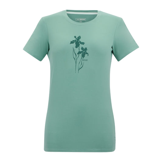 Ivy Moss - Front - Regatta Womens-Ladies Fingal Flowers Stretch T-Shirt
