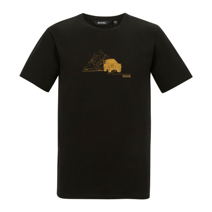 Black - Front - Regatta Mens Cline IX Desert Jeep T-Shirt