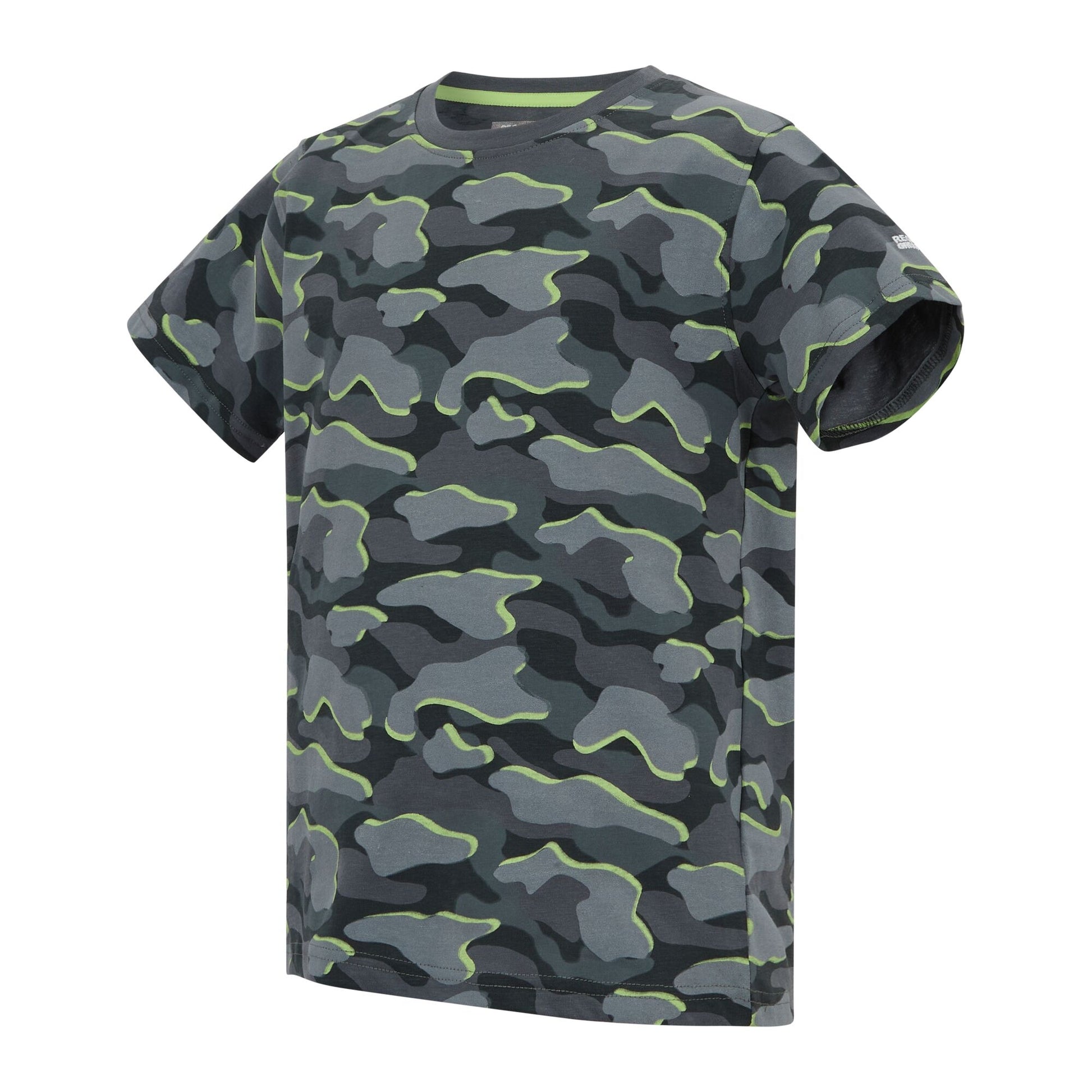 Dark Storm - Side - Regatta Childrens-Kids Bosley Camo T-Shirt