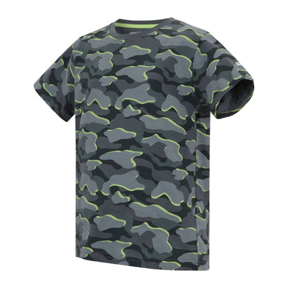 Dark Storm - Side - Regatta Childrens-Kids Bosley Camo T-Shirt