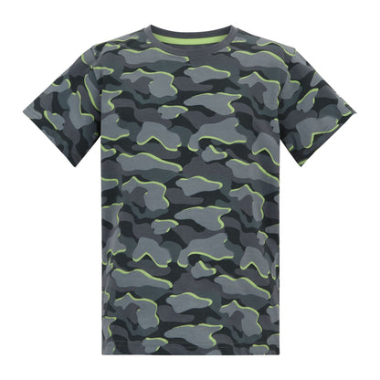 Dark Storm - Front - Regatta Childrens-Kids Bosley Camo T-Shirt
