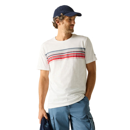 White - Lifestyle - Regatta Mens Rendro T-Shirt
