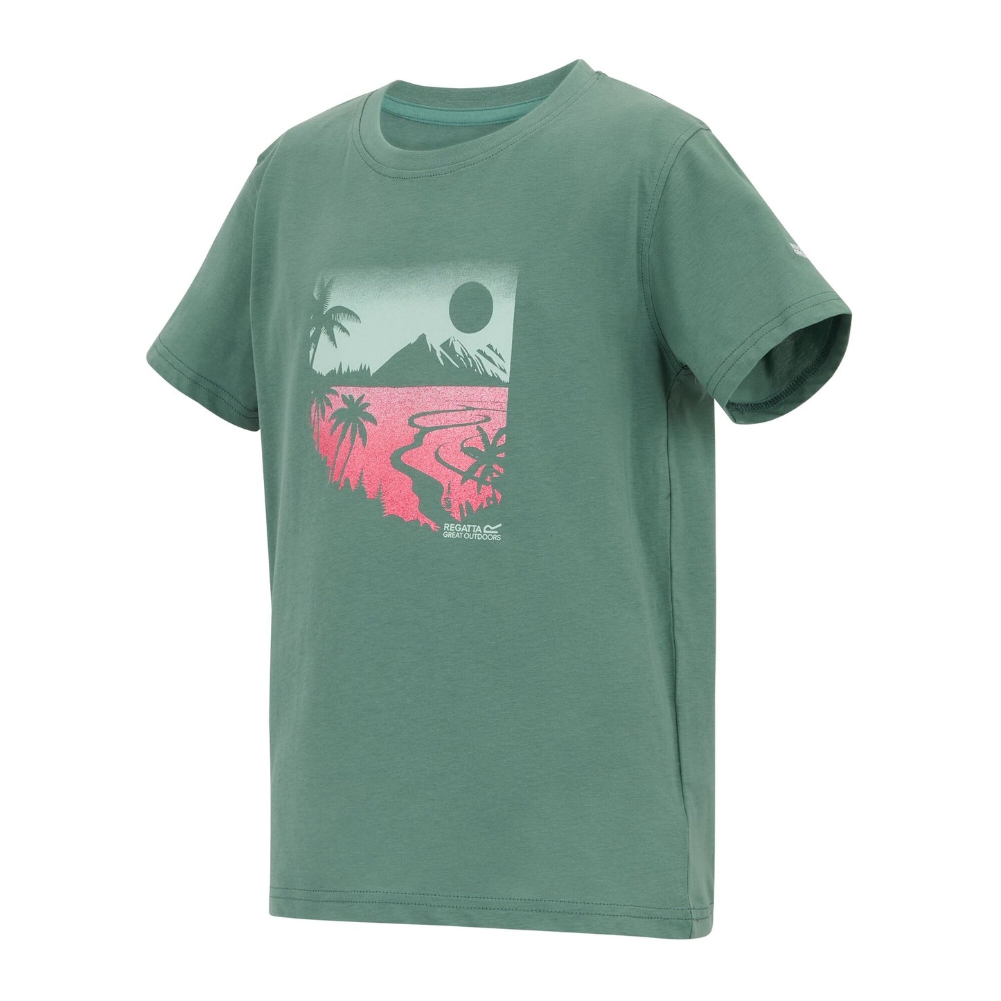 Ivy Moss - Side - Regatta Childrens-Kids Bosley Artwork T-Shirt
