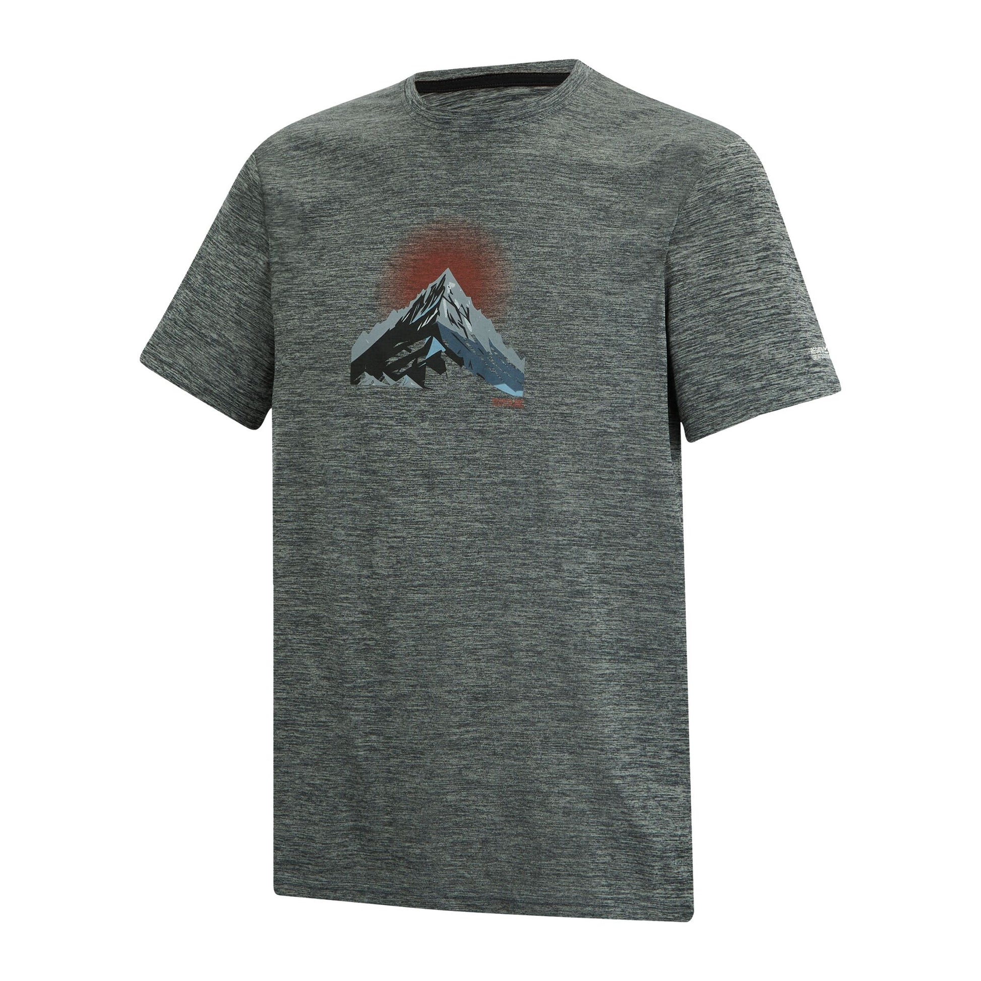 Dark Storm - Side - Regatta Mens Fingal Mountain Marl T-Shirt