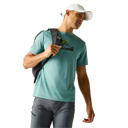 Arctic - Lifestyle - Regatta Mens Fingal Mountain Scene T-Shirt