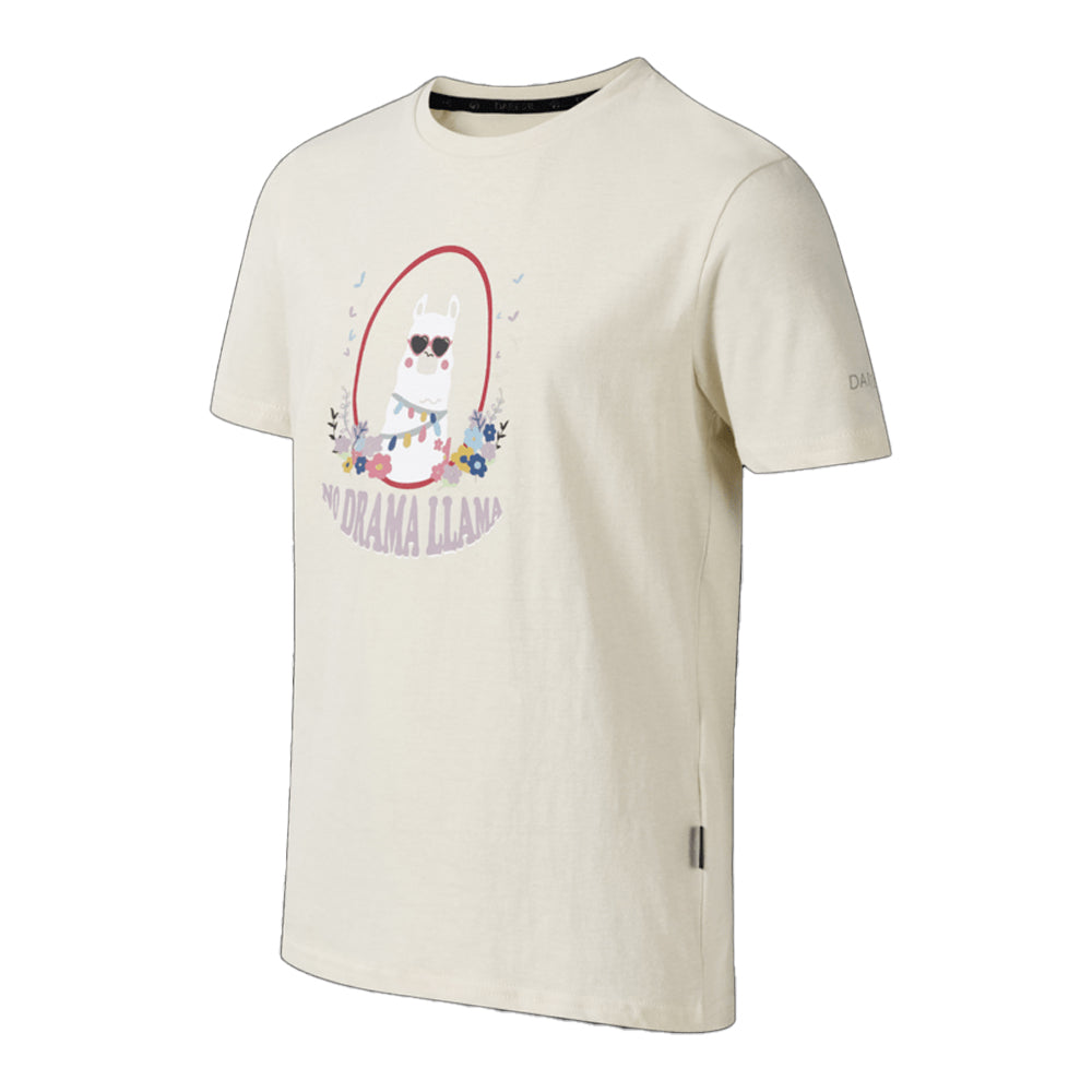 Almond Milk - Side - Dare 2B Childrens-Kids Trailblazer III Llama T-Shirt