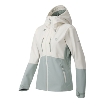 Almond Milk-Glacier Green - Side - Dare 2B Womens-Ladies Diverging II Colour Block Jacket