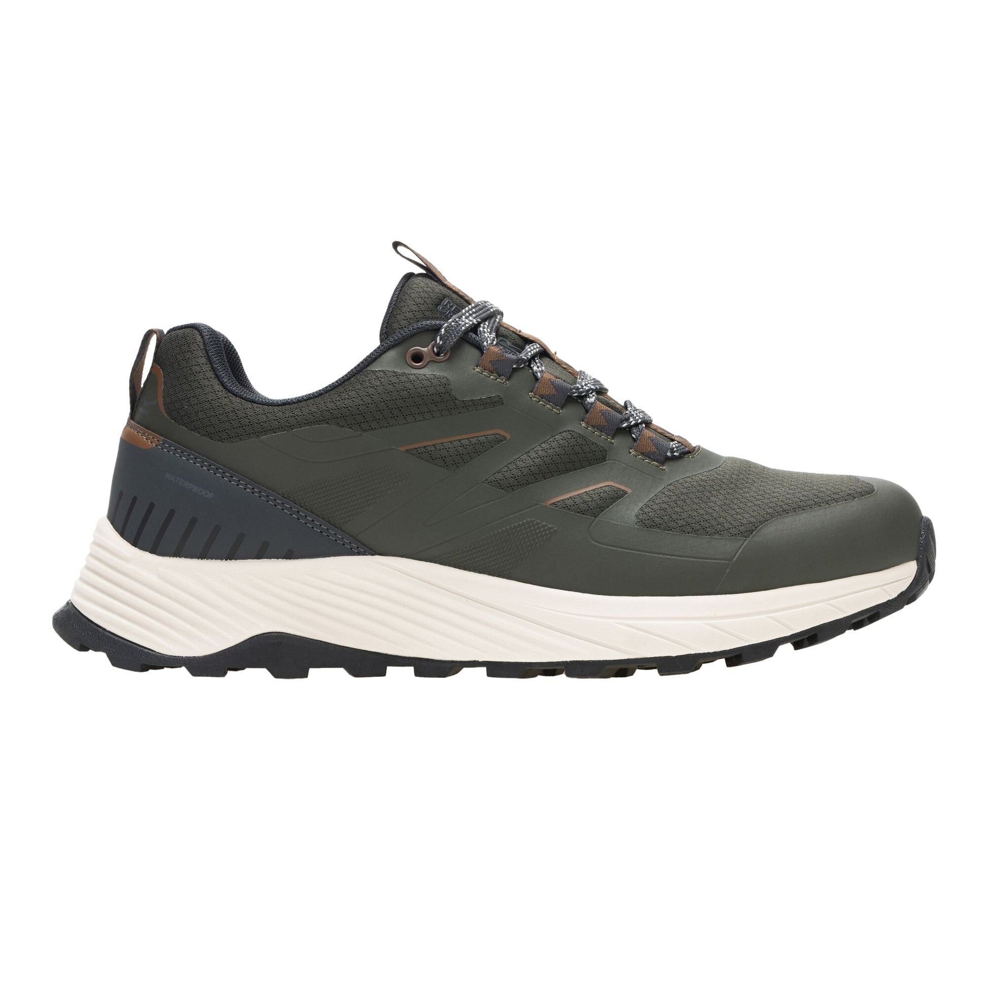 Dark Khaki-Saddle - Lifestyle - Regatta Mens Ravika Trainers