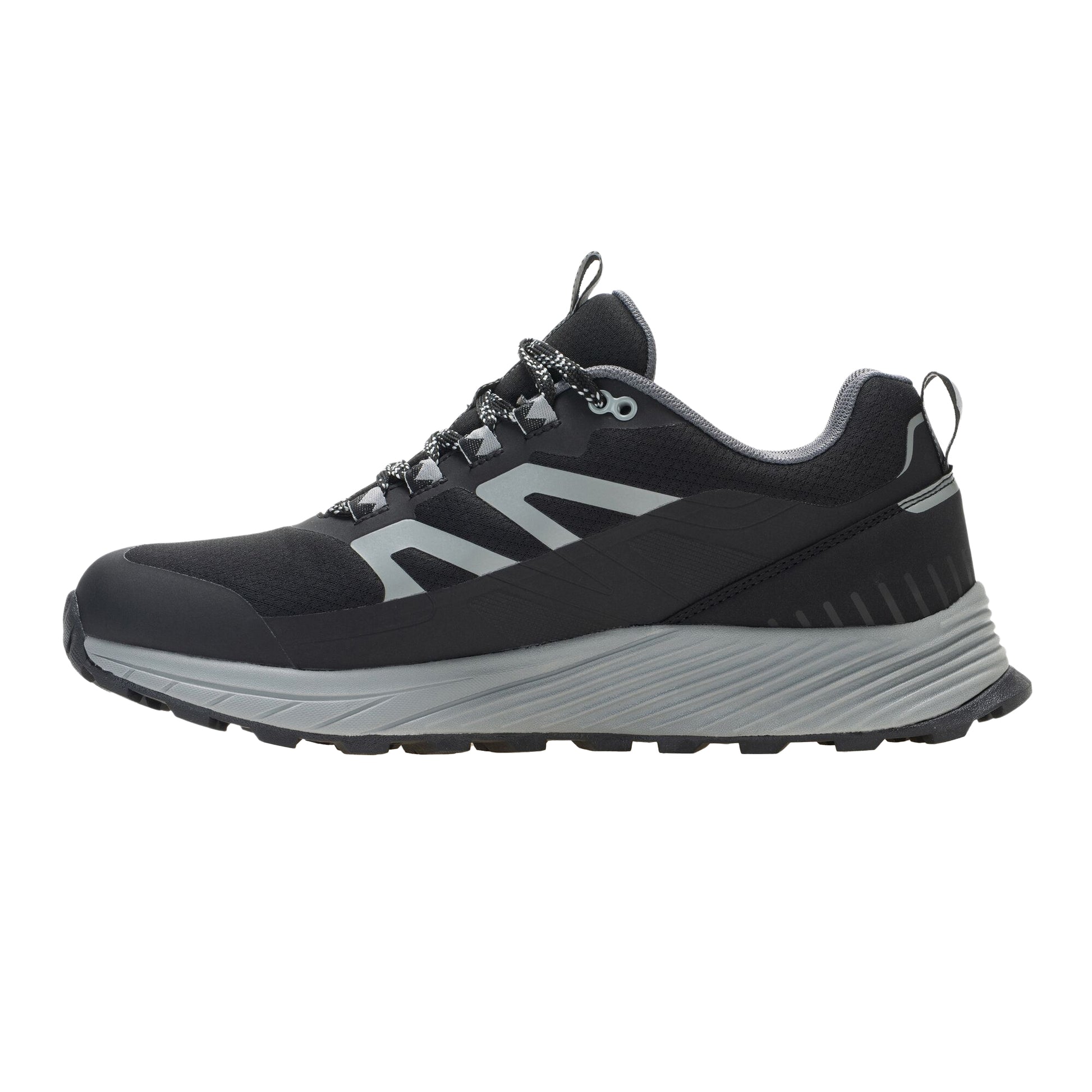 Black-Dark Steel - Side - Regatta Mens Ravika Trainers