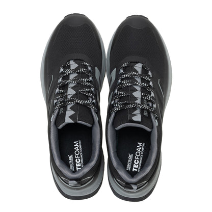 Black-Dark Steel - Pack Shot - Regatta Mens Ravika Trainers