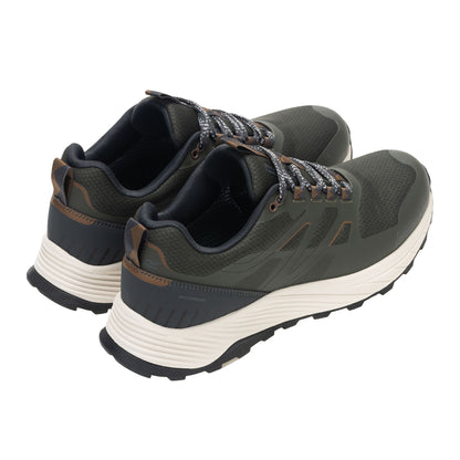 Dark Khaki-Saddle - Back - Regatta Mens Ravika Trainers