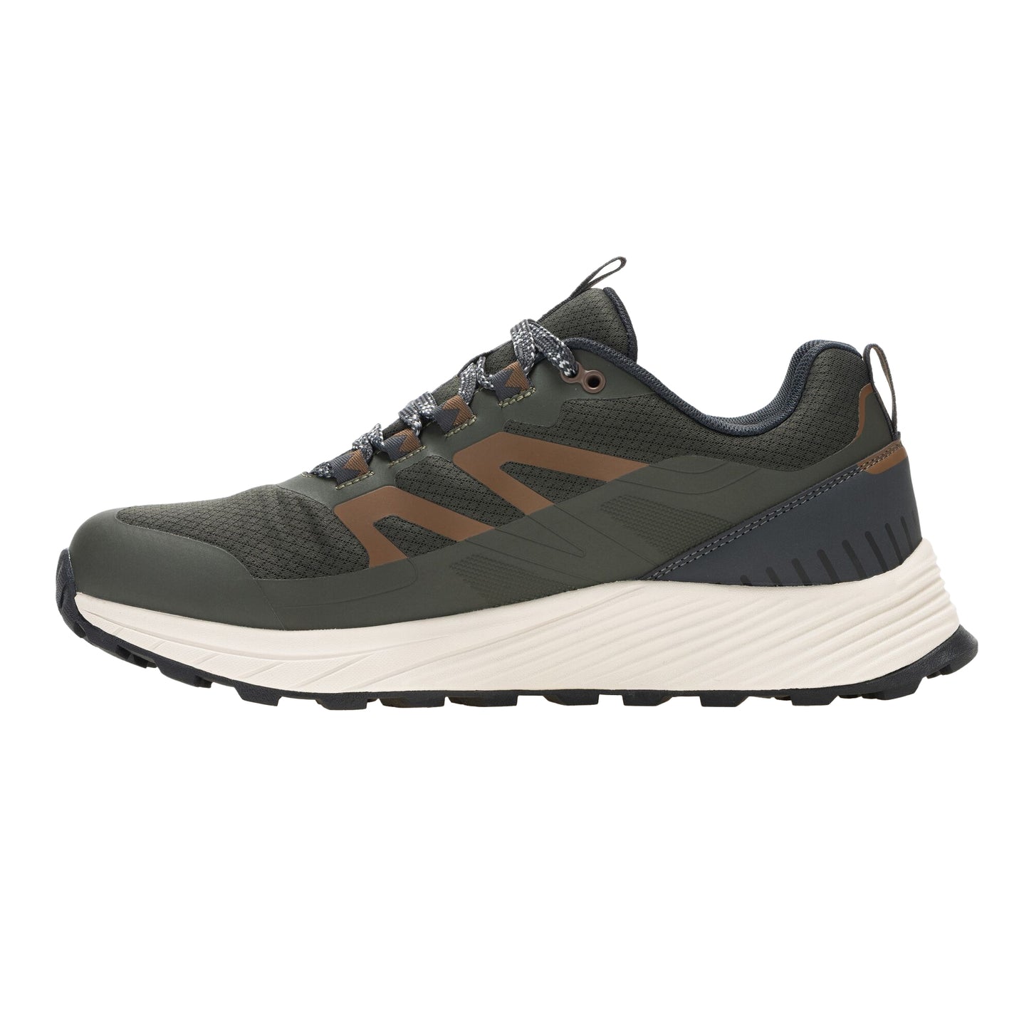 Dark Khaki-Saddle - Side - Regatta Mens Ravika Trainers