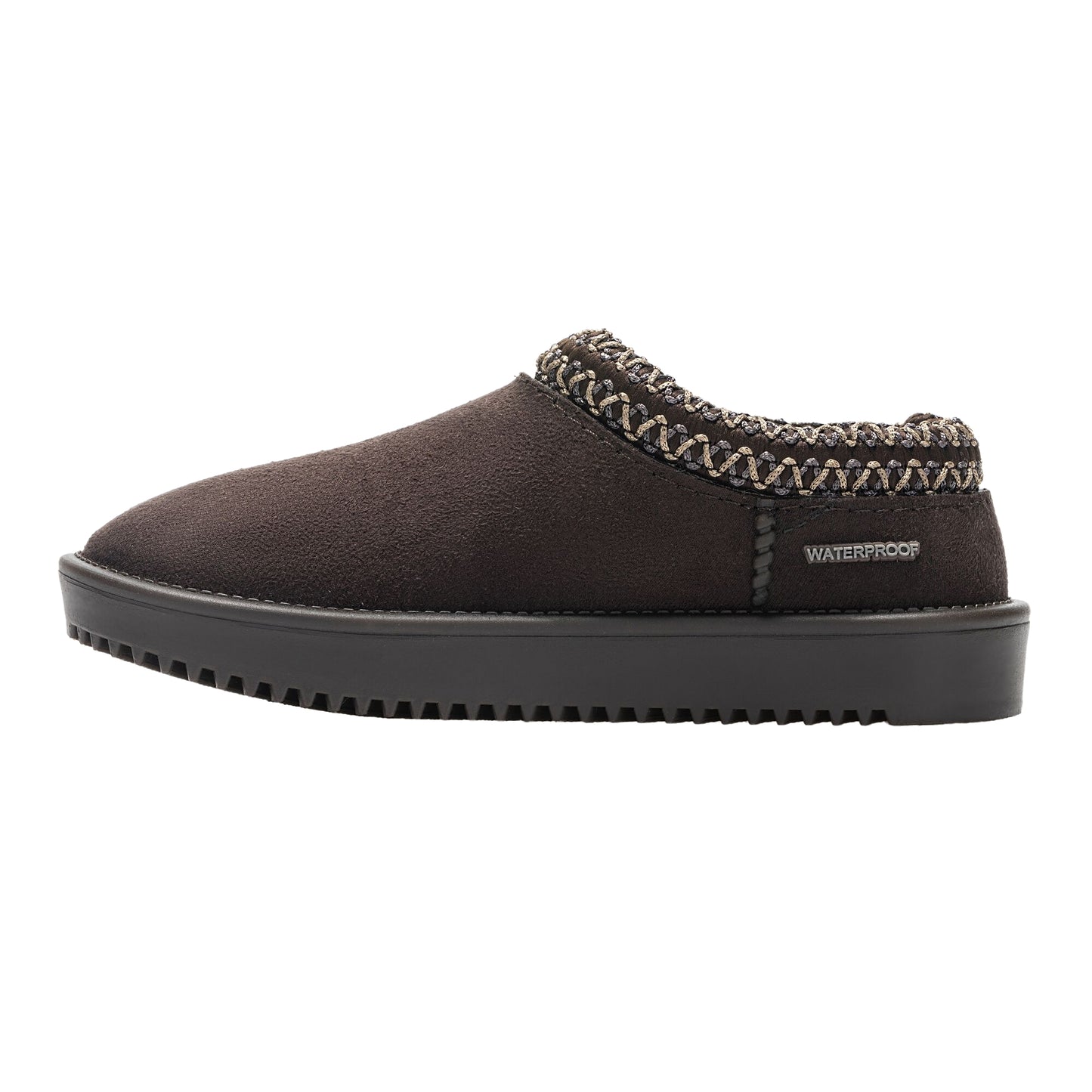 Chocolate - Side - Regatta Childrens-Kids Risley Waterproof Mules