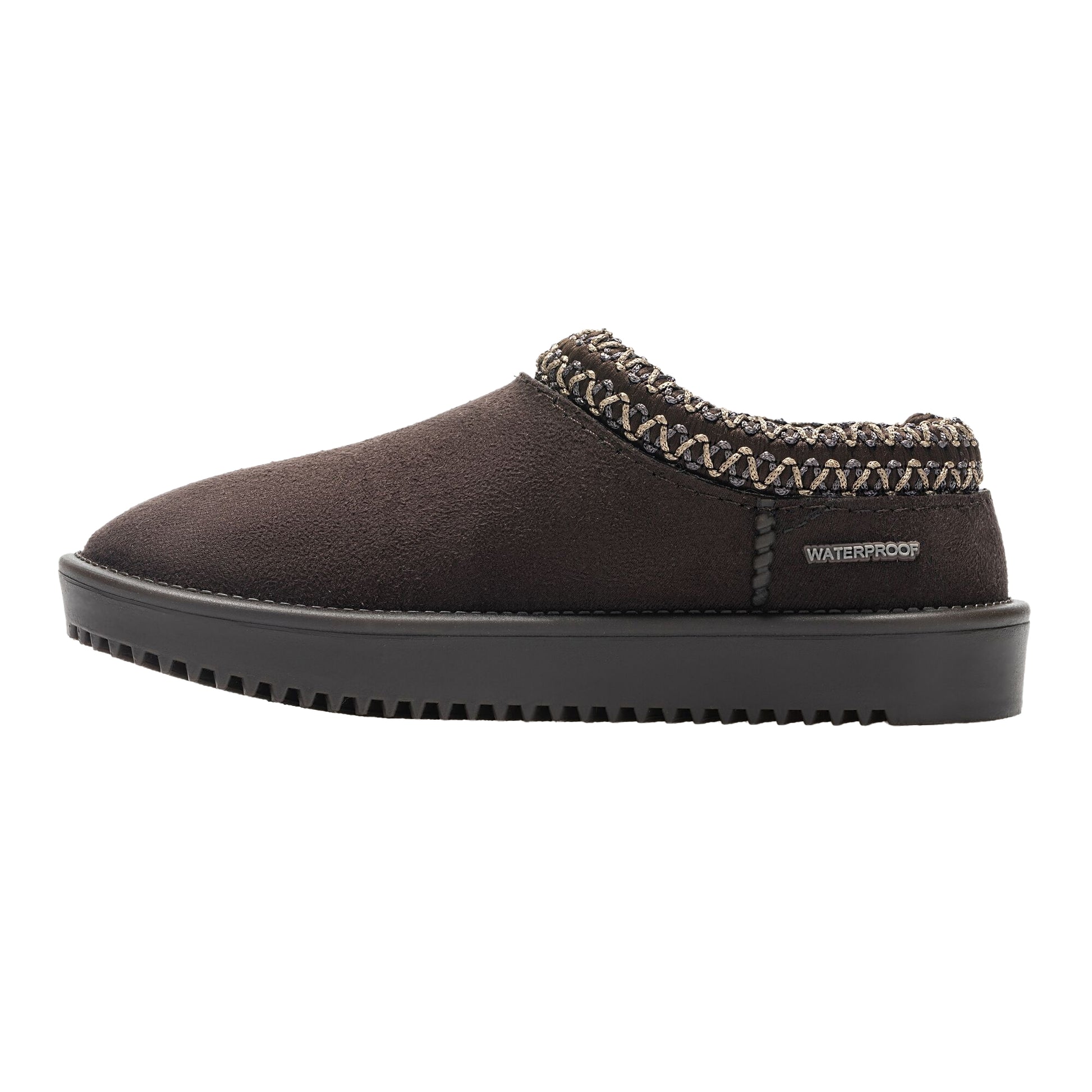 Chocolate - Side - Regatta Childrens-Kids Risley Waterproof Mules