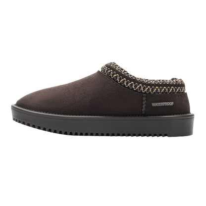 Chocolate - Side - Regatta Childrens-Kids Risley Waterproof Mules
