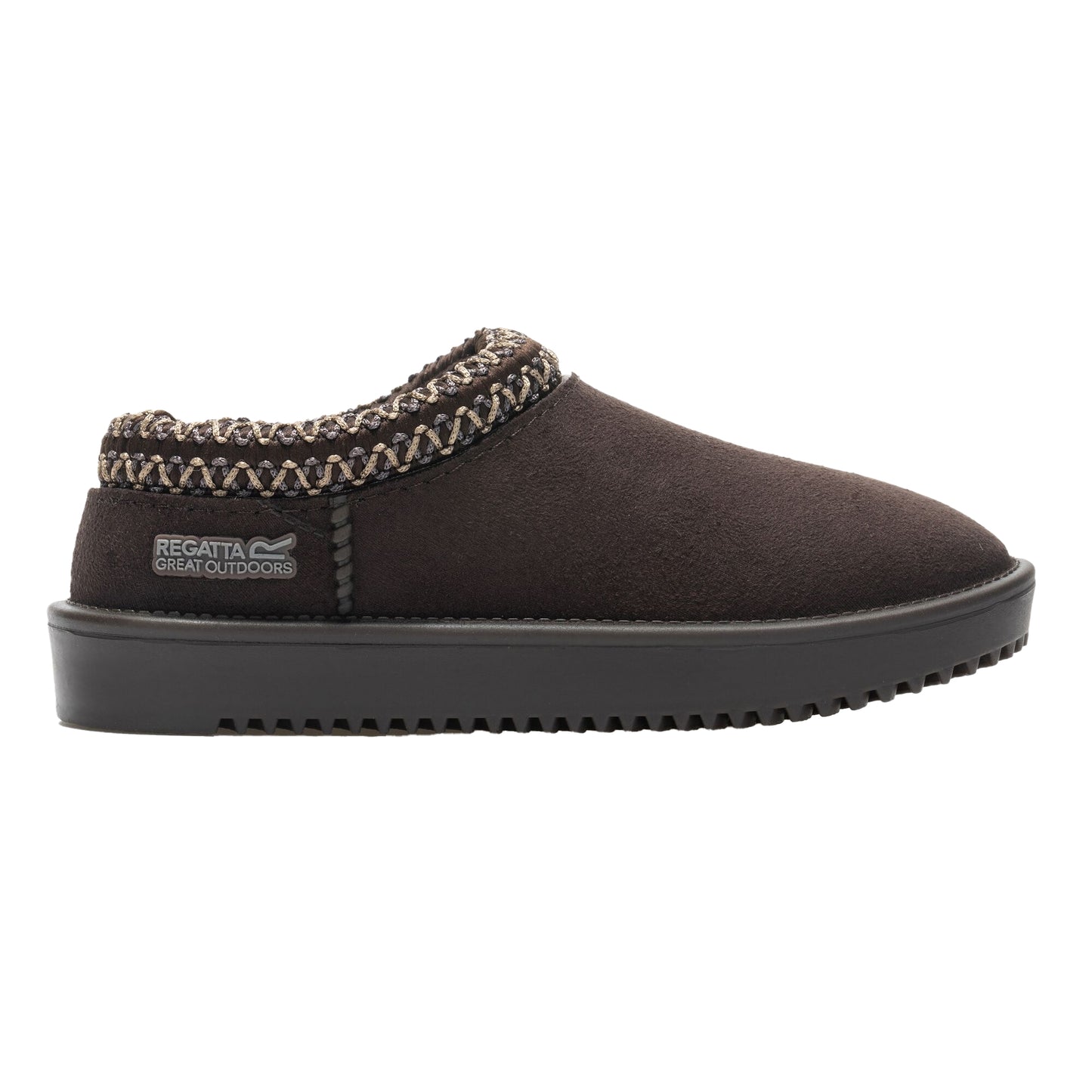 Chocolate - Lifestyle - Regatta Childrens-Kids Risley Waterproof Mules