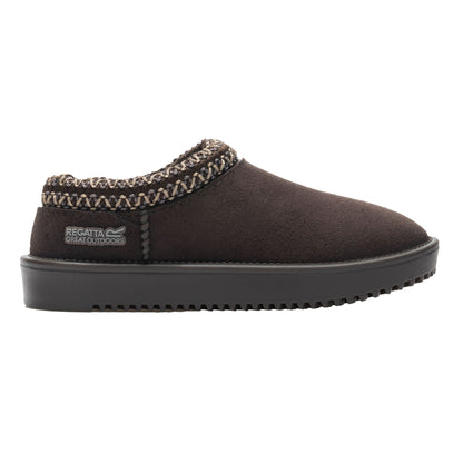 Chocolate - Lifestyle - Regatta Childrens-Kids Risley Waterproof Mules