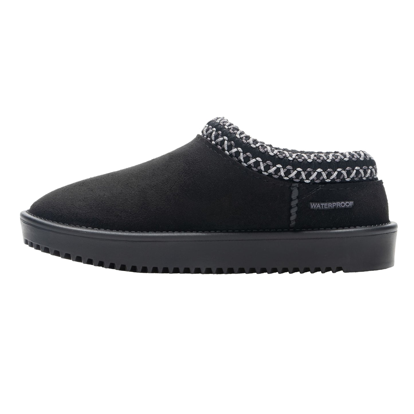 Black - Side - Regatta Childrens-Kids Risley Waterproof Mules