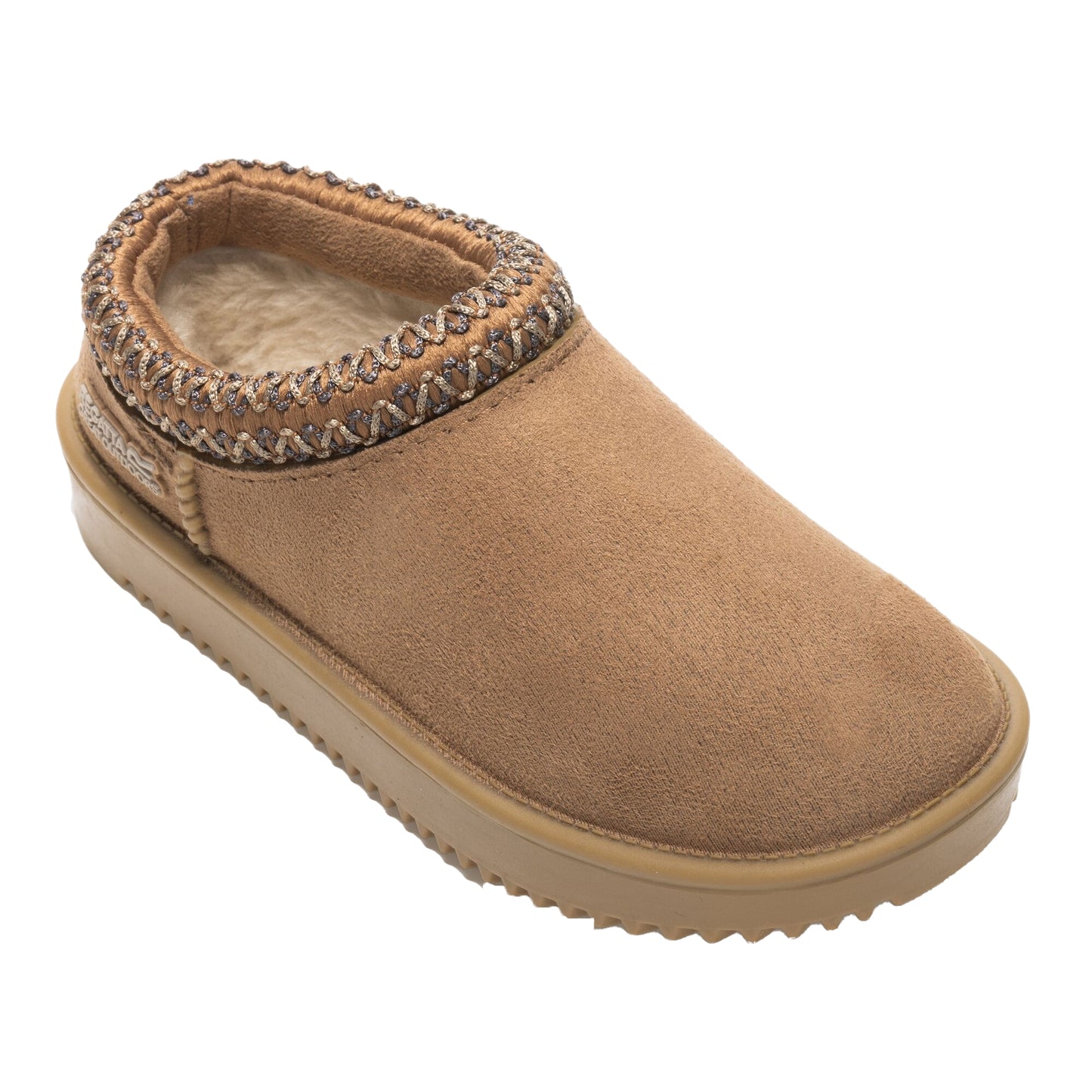 Burnt Tan - Front - Regatta Childrens-Kids Risley Waterproof Mules