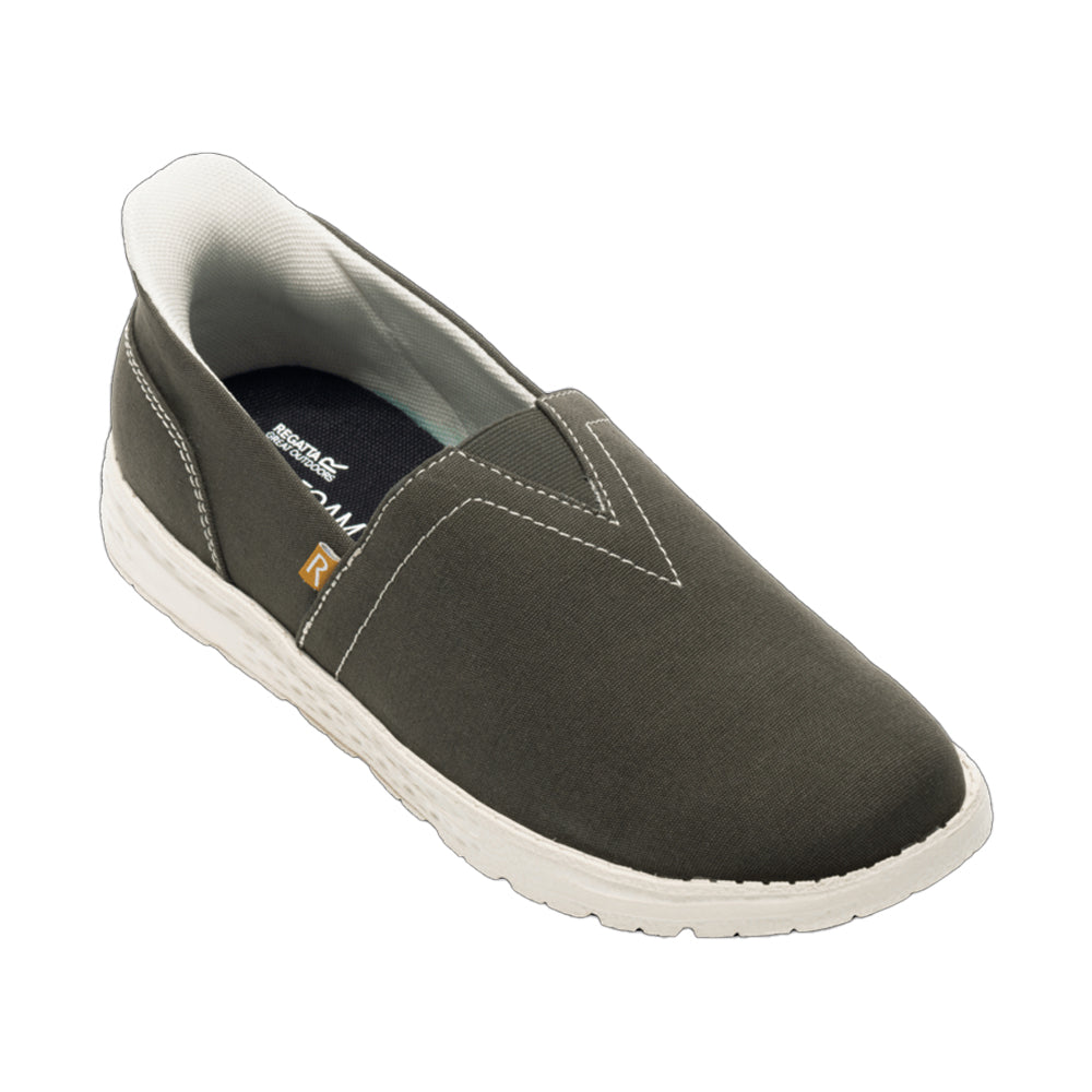 Dark Khaki - Front - Regatta Mens Salcombe Trainers