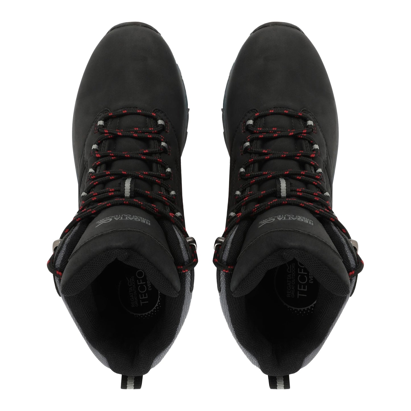 Black-Rio Red - Pack Shot - Regatta Mens Amble Waterproof Walking Boots