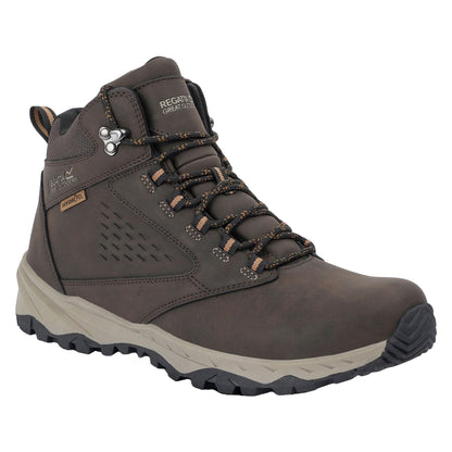 Peat-Tan - Front - Regatta Mens Amble Waterproof Walking Boots