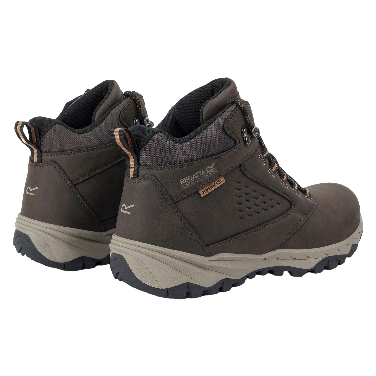 Peat-Tan - Back - Regatta Mens Amble Waterproof Walking Boots