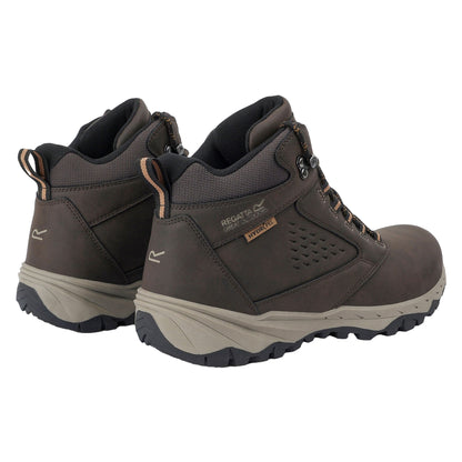 Peat-Tan - Back - Regatta Mens Amble Waterproof Walking Boots