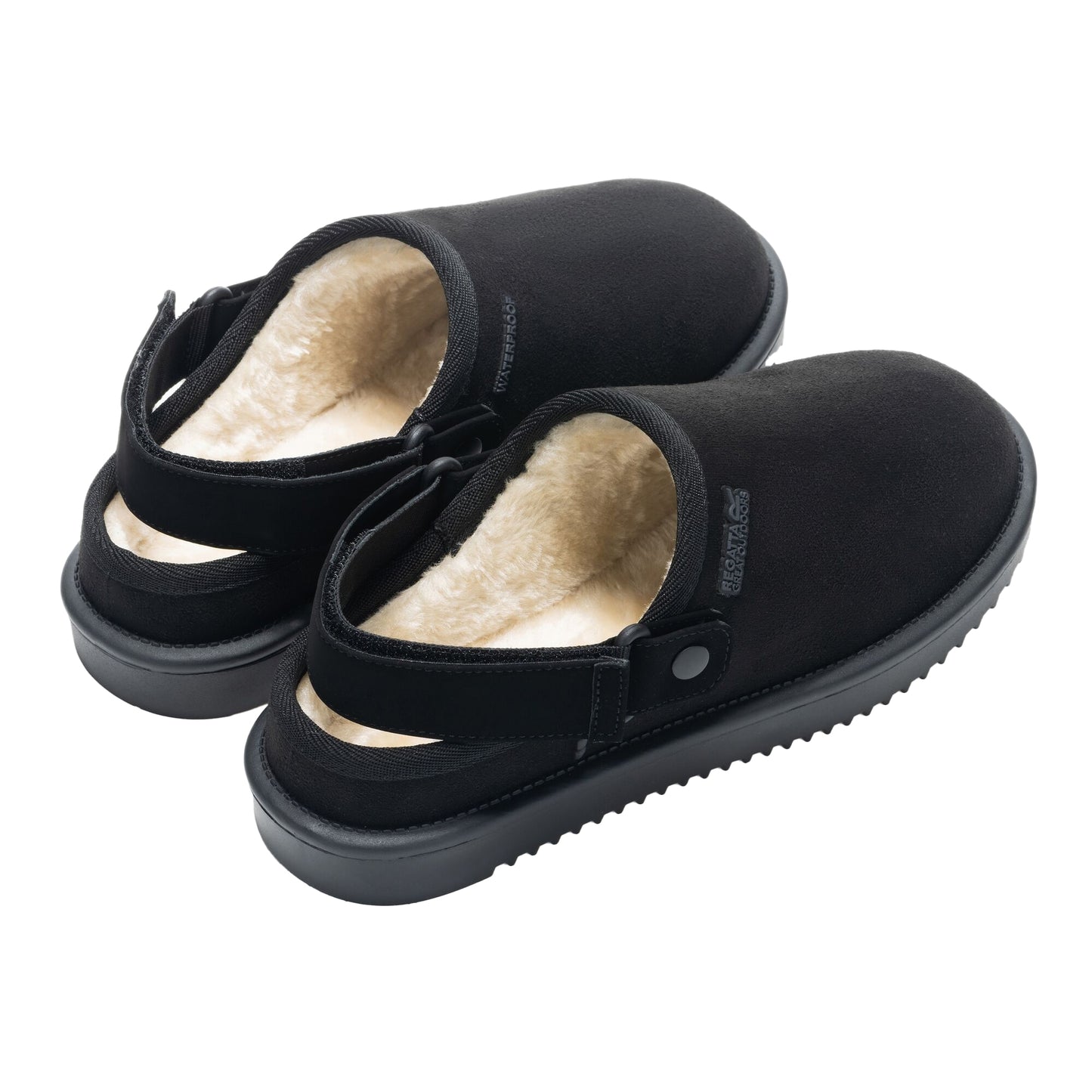 Black - Back - Regatta Womens-Ladies Risley Clogs