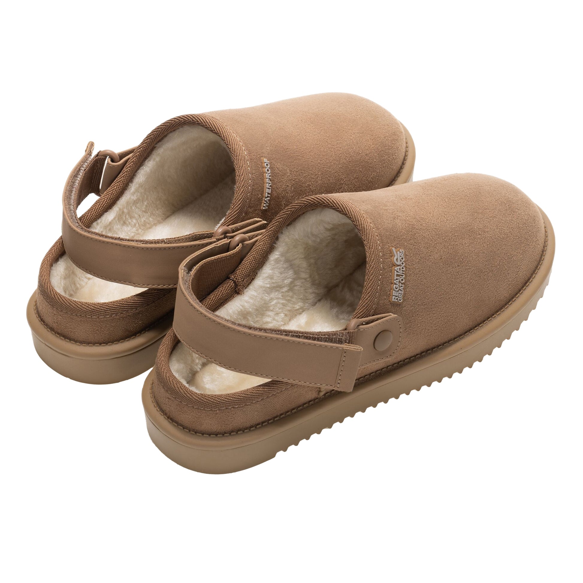 Burnt Tan - Back - Regatta Womens-Ladies Risley Clogs