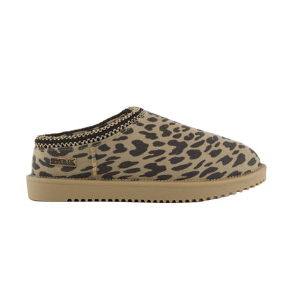 Leopard - Side - Regatta Womens-Ladies Risley Leopard Print Mules