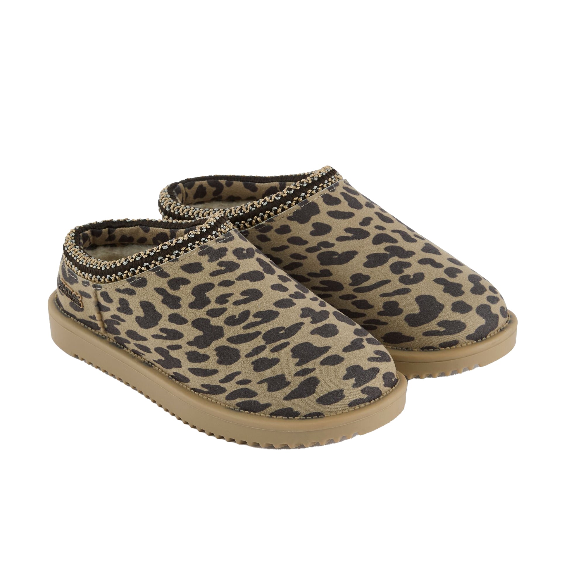 Leopard - Close up - Regatta Womens-Ladies Risley Leopard Print Mules