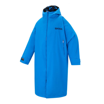 Sonic Blue - Side - Regatta Unisex Adult Camo Waterproof Changing Robe