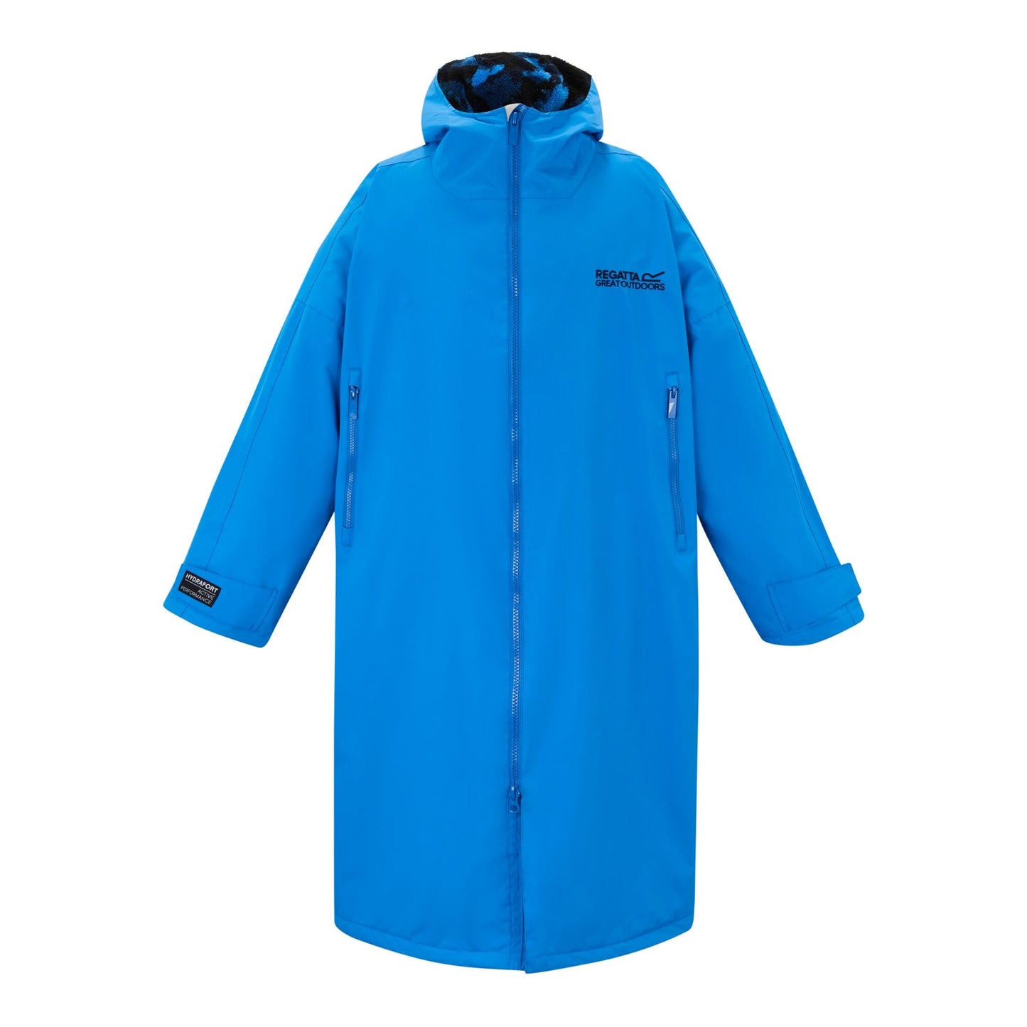 Sonic Blue - Front - Regatta Unisex Adult Camo Waterproof Changing Robe