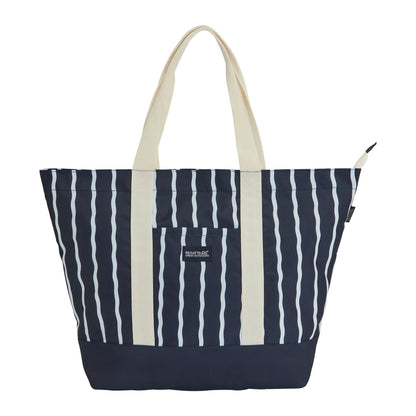 Navy-White - Front - Regatta Boulder Beach Tote Bag
