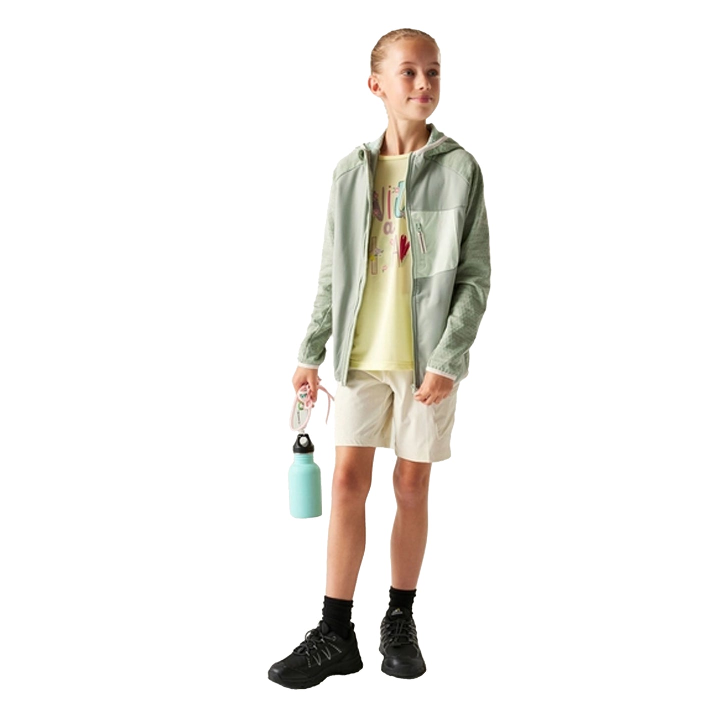 Glacier Green - Lifestyle - Dare 2B Childrens-Kids Expedition Stretch Midlayer