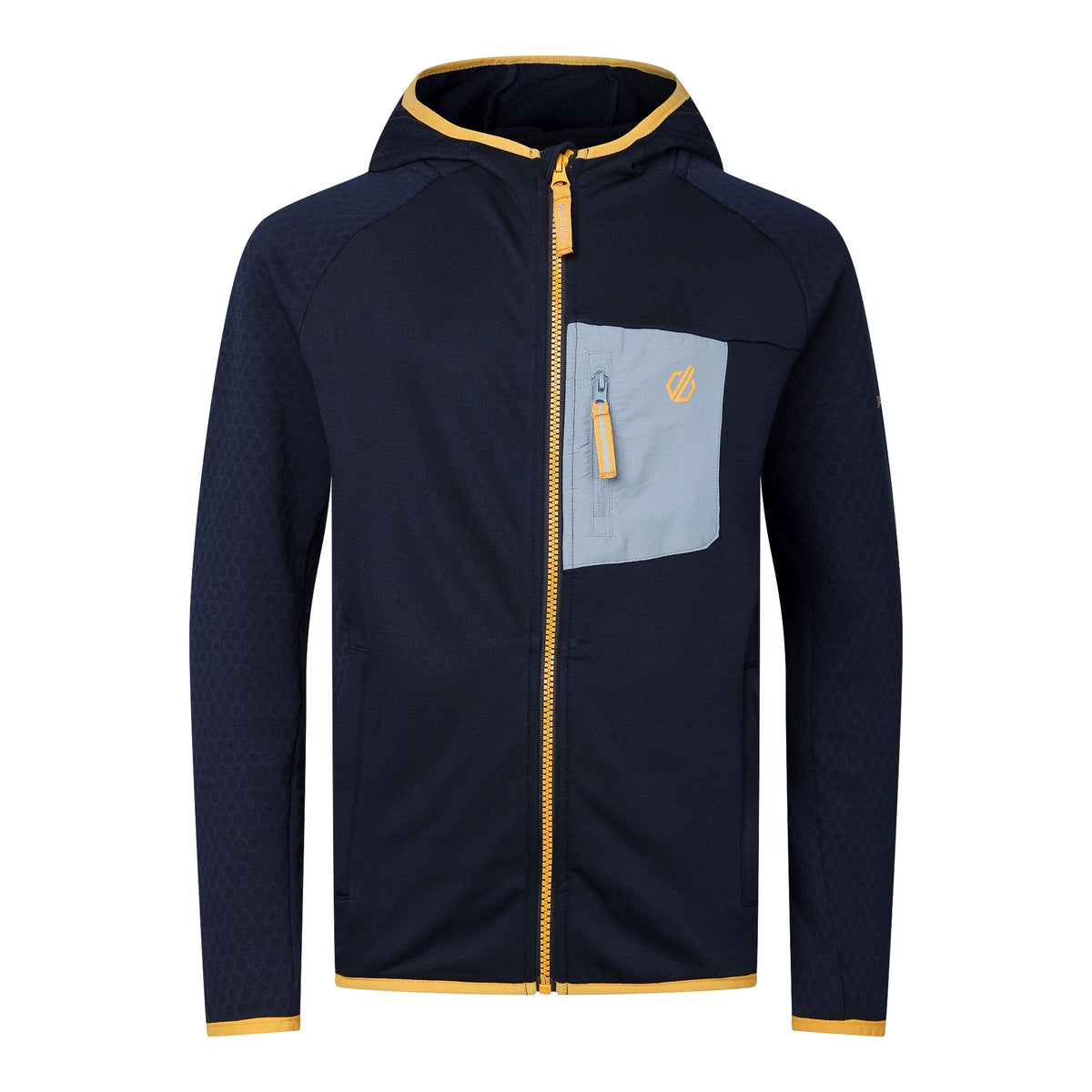 Navy - Front - Dare 2B Childrens-Kids Expedition Stretch Midlayer