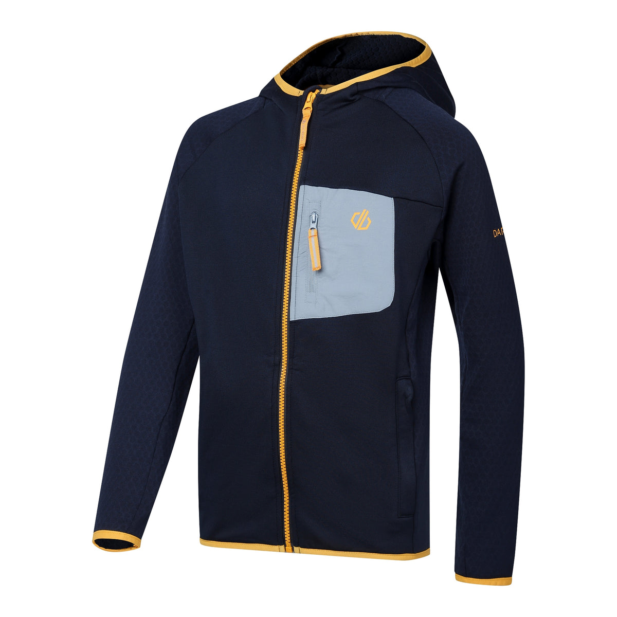 Navy - Side - Dare 2B Childrens-Kids Expedition Stretch Midlayer