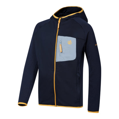 Navy - Side - Dare 2B Childrens-Kids Expedition Stretch Midlayer