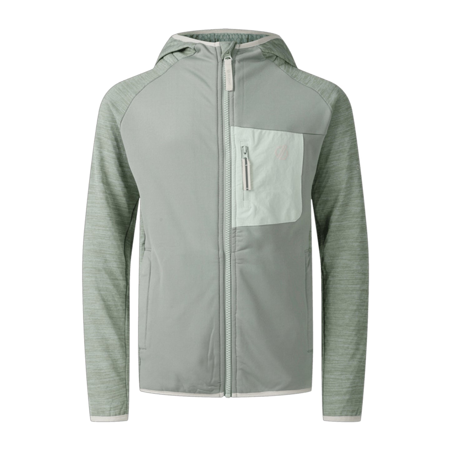 Glacier Green - Front - Dare 2B Childrens-Kids Expedition Stretch Midlayer