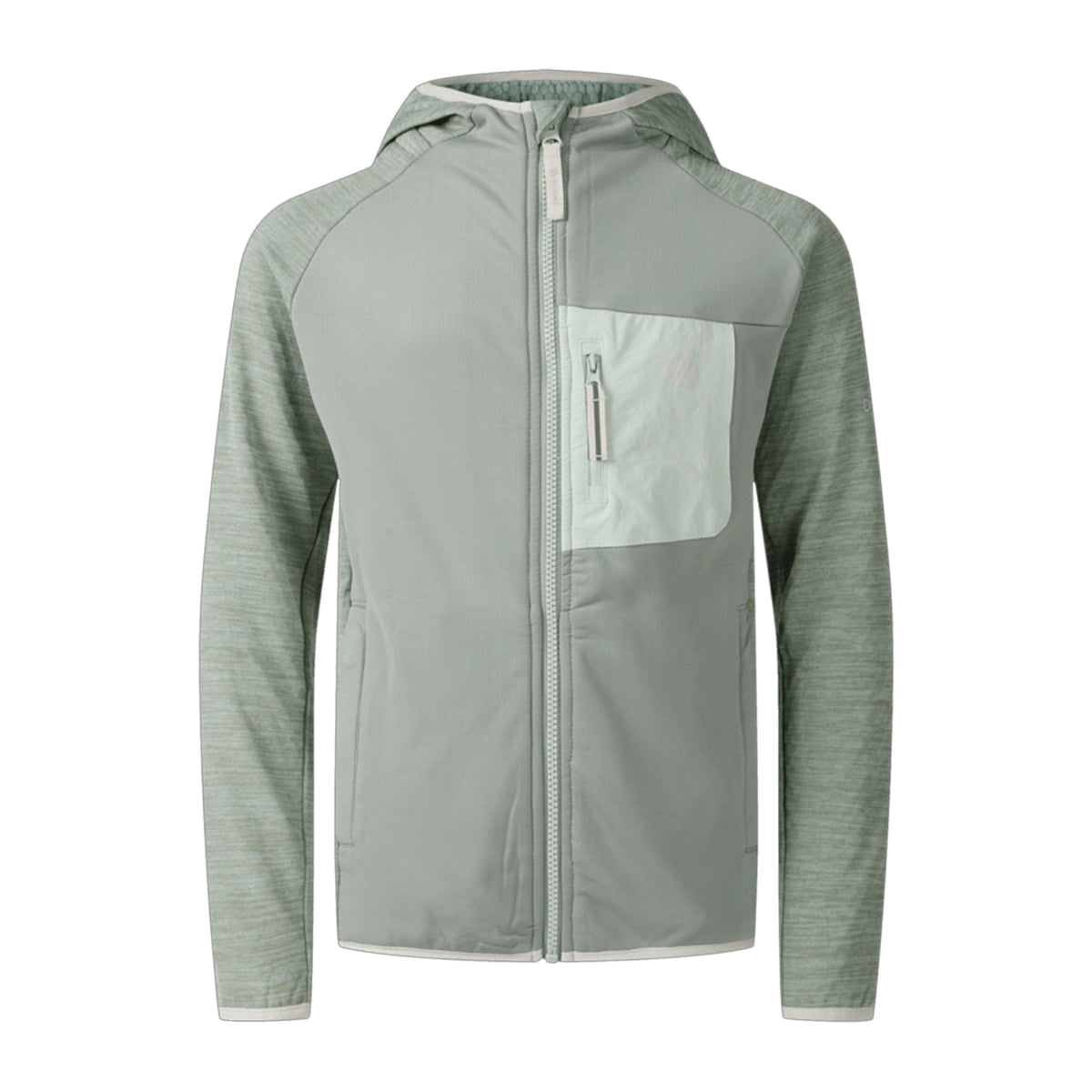Glacier Green - Front - Dare 2B Childrens-Kids Expedition Stretch Midlayer