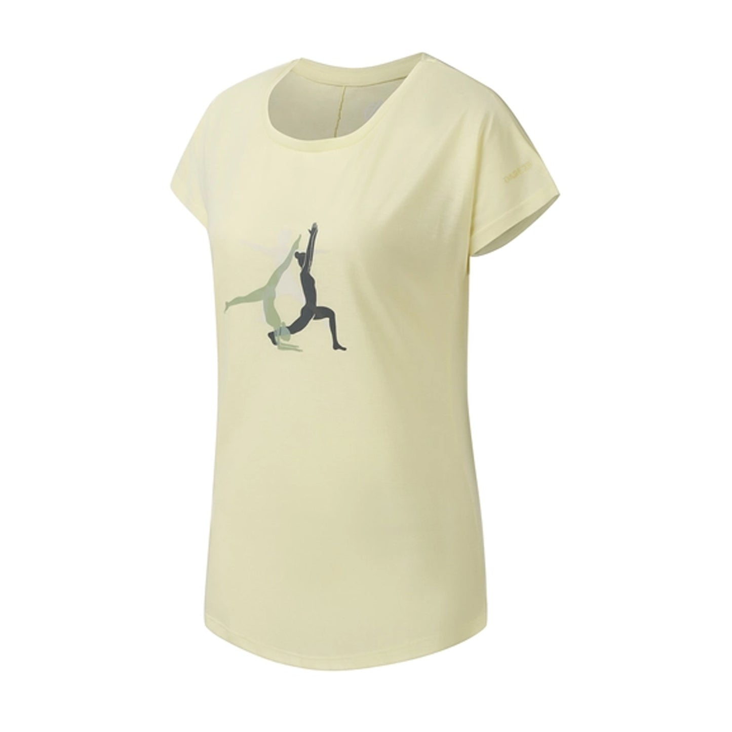 Wax Yellow - Side - Dare 2B Womens-Ladies Serenity Yoga Pose T-Shirt
