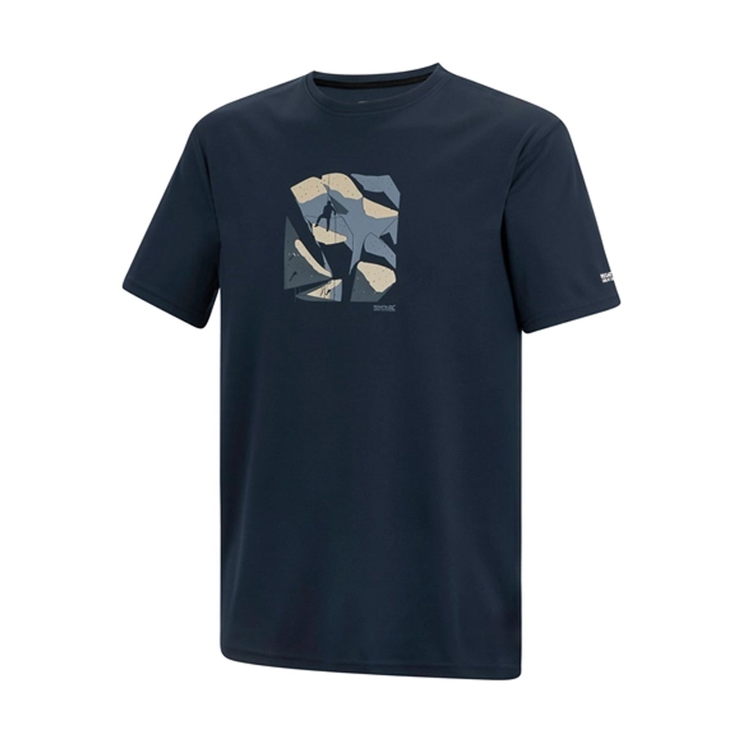 Navy - Side - Regatta Mens Fingal Rock Climber T-Shirt