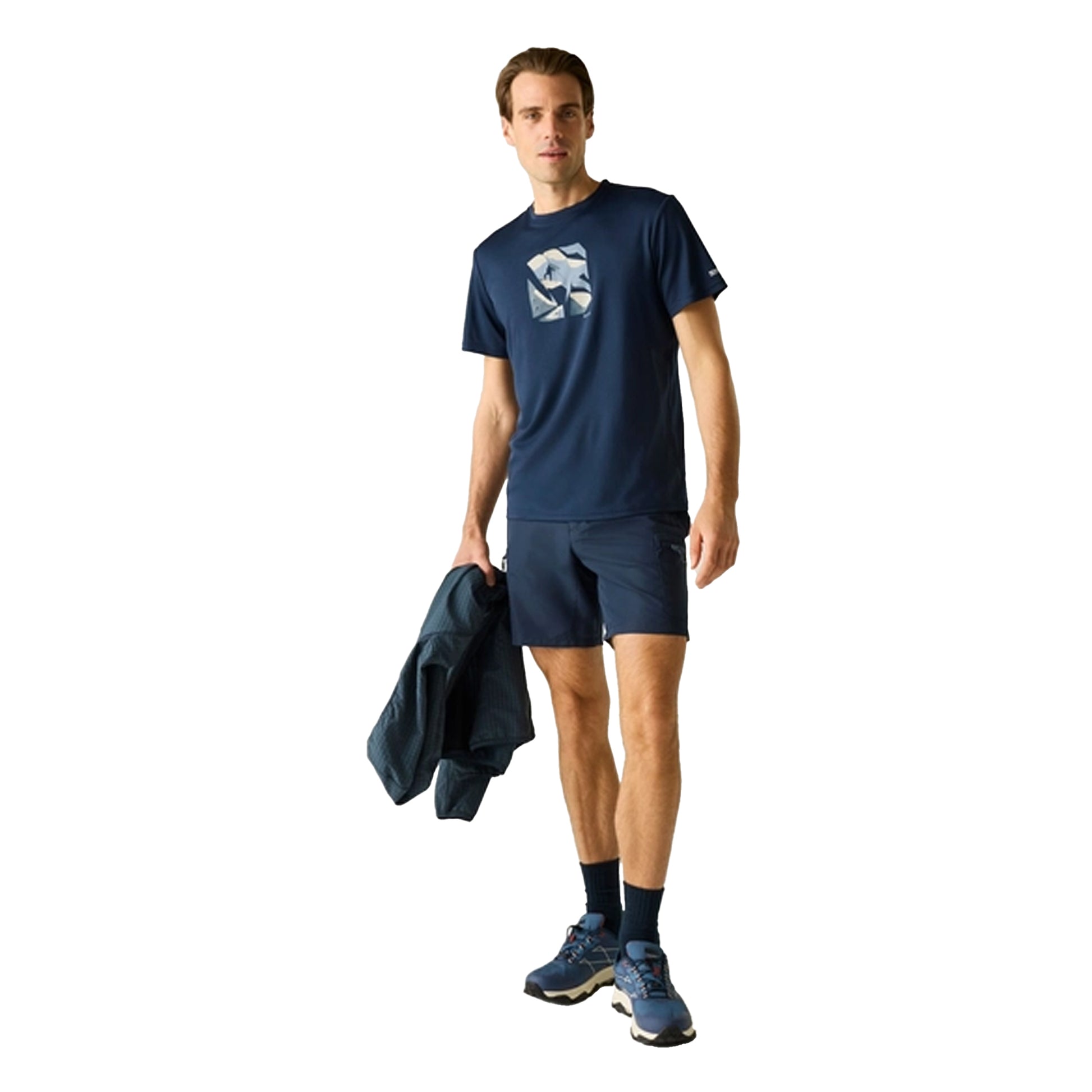 Navy - Lifestyle - Regatta Mens Fingal Rock Climber T-Shirt