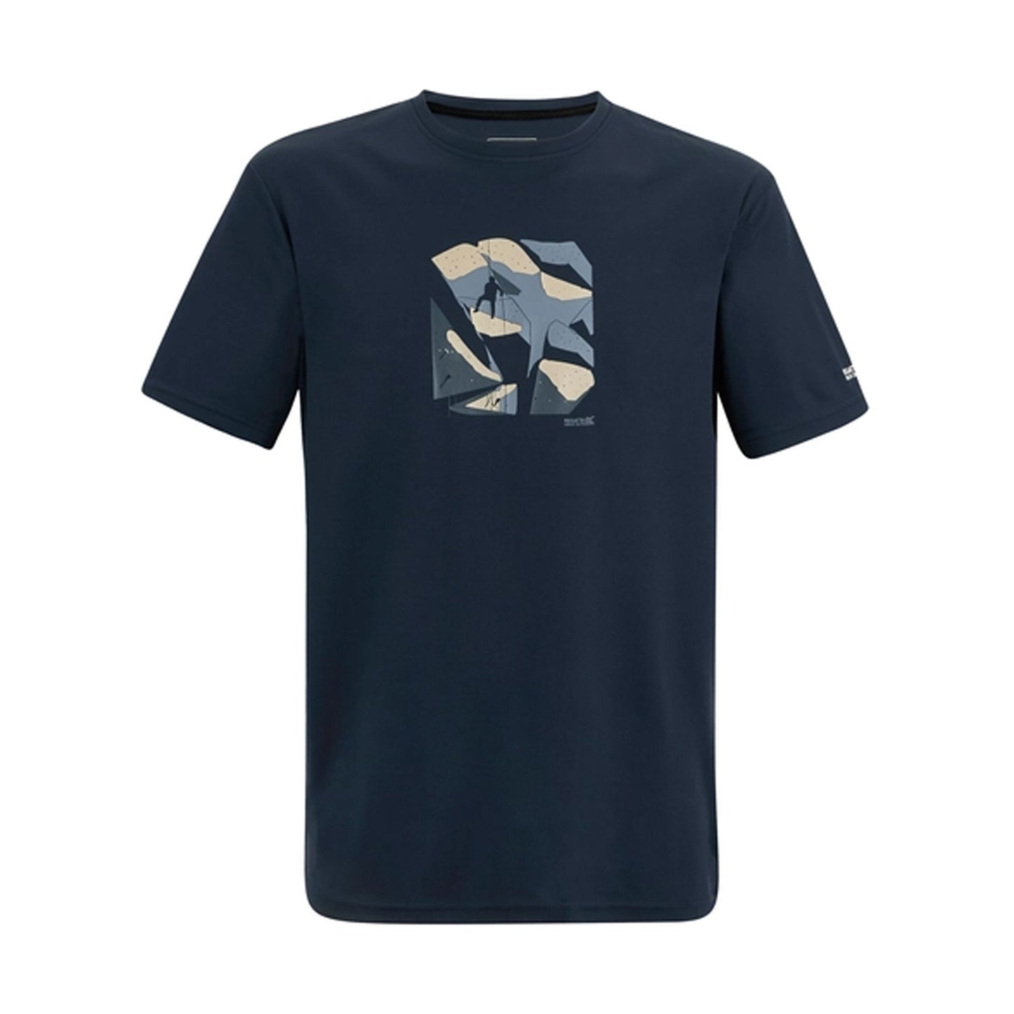Navy - Front - Regatta Mens Fingal Rock Climber T-Shirt