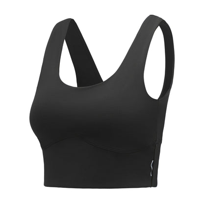Black - Side - Dare 2B Womens-Ladies Refresh Sports Bra