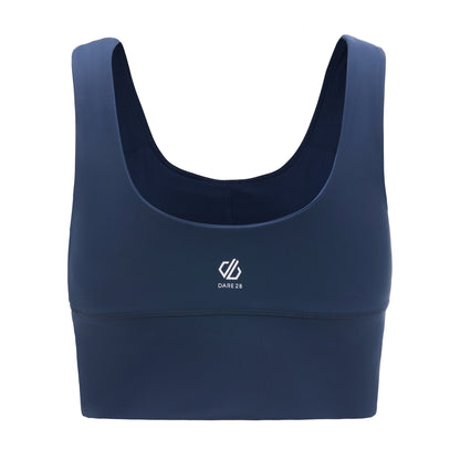 Navy - Back - Dare 2B Womens-Ladies Refresh Sports Bra
