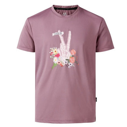 Dusky Orchid - Front - Dare 2B Childrens-Kids Amusing Skeleton Hand T-Shirt