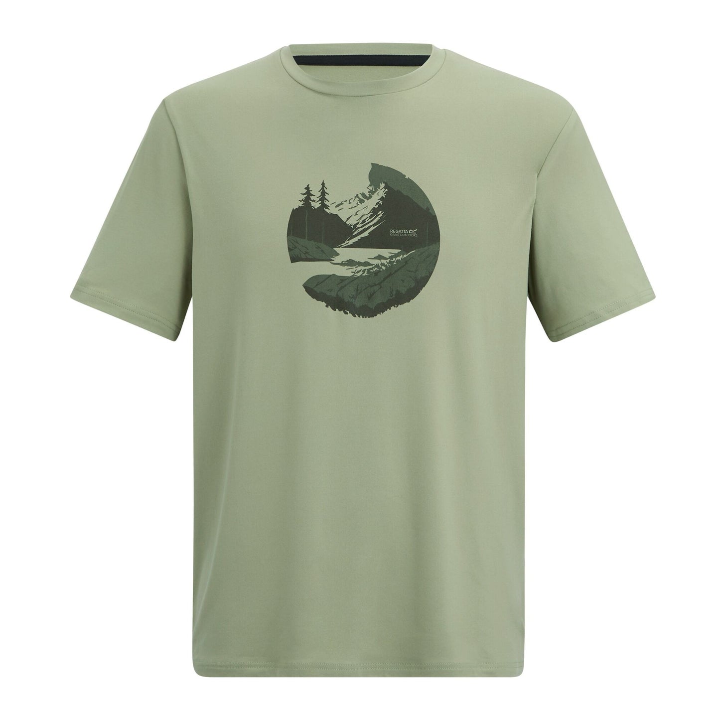 Light Sage - Front - Regatta Mens Fingal Sunset Stretch T-Shirt