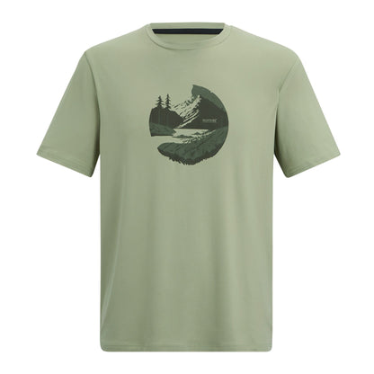 Light Sage - Front - Regatta Mens Fingal Sunset Stretch T-Shirt